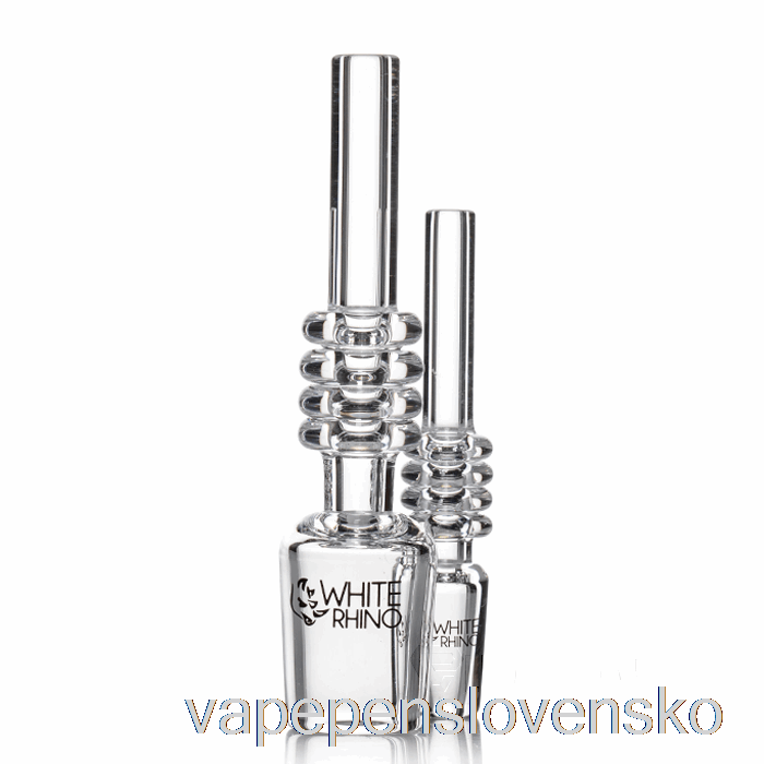 Biely Nosorožec Zberač Nektáru Quartz Hroty 14mm Vape Bez Nikotinu